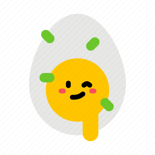 Boiled, egg, breakfast, cute icon - Download on Iconfinder