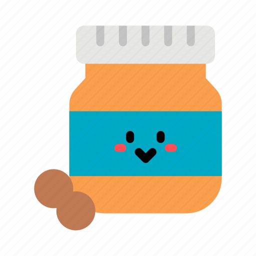 Peanut, butter, jar, cute icon - Download on Iconfinder
