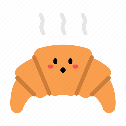 Croissant, bread, breakfast, cute icon - Download on Iconfinder