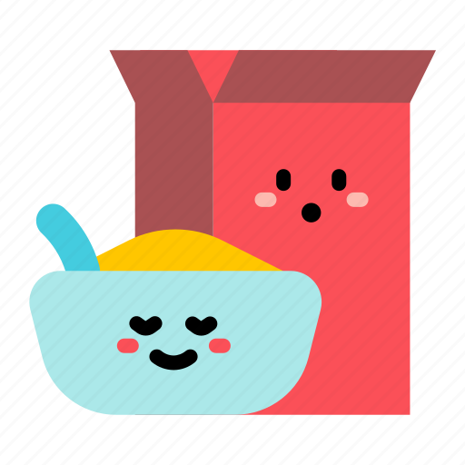 Cereal, bowl, box, cute icon - Download on Iconfinder