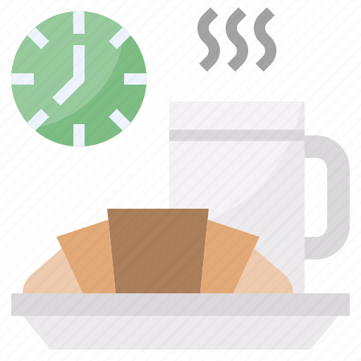 Breads, coffee, croissant, kitchenware, mug icon - Download on Iconfinder