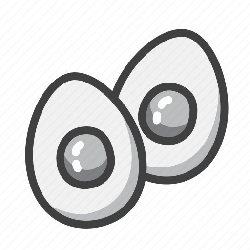 Breakfast, eat, egg, food, half, morning icon - Download on Iconfinder