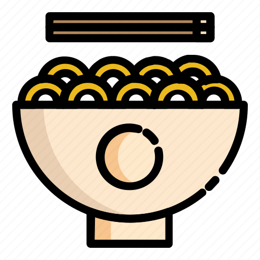 Bowl, breakfast, chinese, chopsticks, cooking, food, noodles icon - Download on Iconfinder