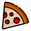 cooking, fast food, food, meal, pizza, restaurant, slice 