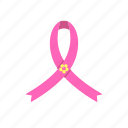 breast, cancer, awareness, flower, ribbon