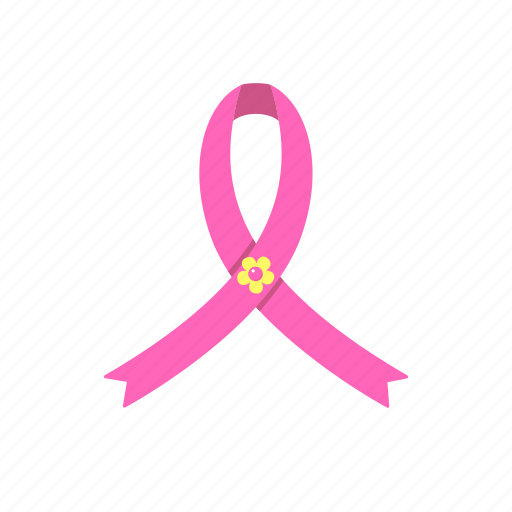 Breast, cancer, awareness, flower, ribbon icon - Download on Iconfinder