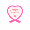 breast, cancer, awareness, medal, badge