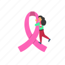 breast, cancer, awareness, ribbon, woman