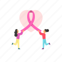 breast, cancer, awareness, teammates, ribbon