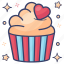 bakery food, cupcake, dessert, fairy cake, muffin 