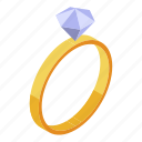 bride, cartoon, diamond, family, isometric, ring, woman