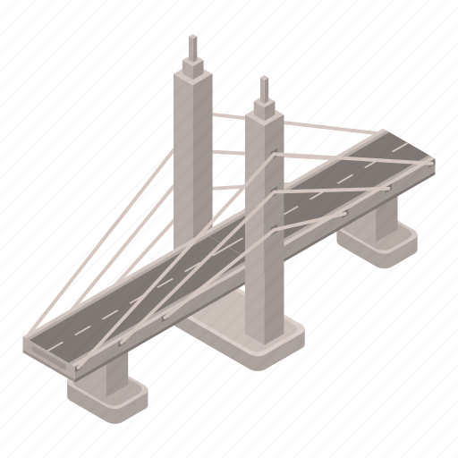 Bridge, business, cartoon, frame, isometric, metal, wire icon - Download on Iconfinder