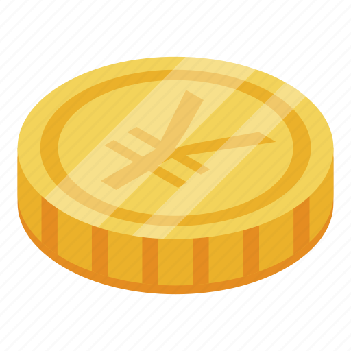 Business, cartoon, coin, isometric, japanese, money, yen icon - Download on Iconfinder