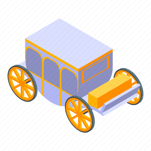 Carriage, cartoon, isometric, luxury, royal, wedding, woman icon - Download on Iconfinder