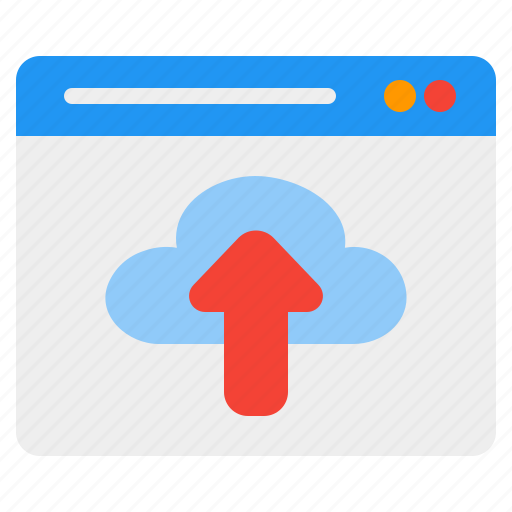 Cloud, upload, browser, data, page, file, document icon - Download on Iconfinder