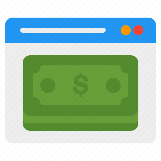 Online, payment, money, dollar, currency, bank, website icon - Download on Iconfinder