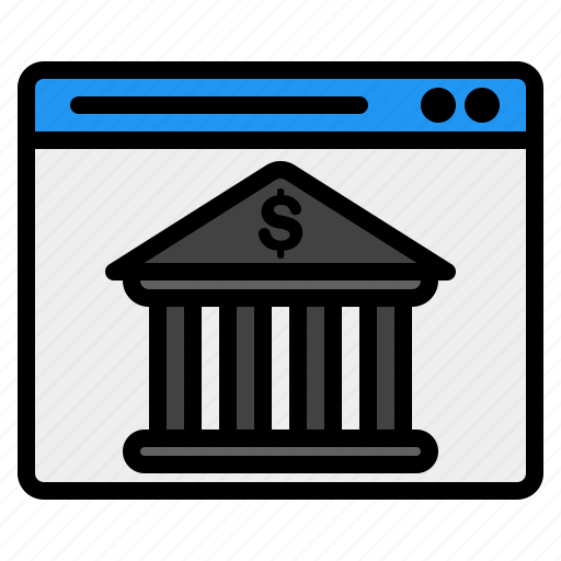 Online, banking, bank, website, finance, money, payment icon - Download on Iconfinder