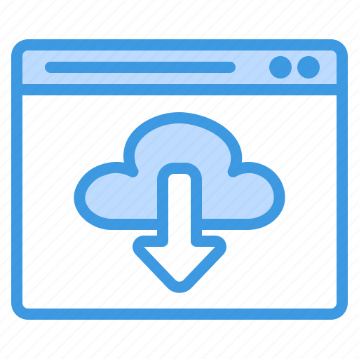 Cloud, download, online, server, webpage, website, browser icon - Download on Iconfinder