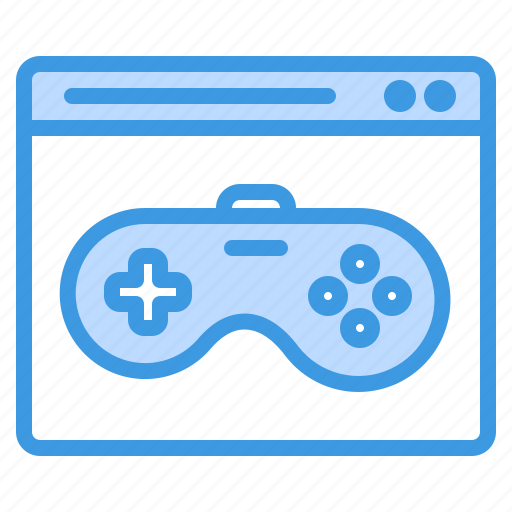 Game, joystick, online, browser, webpage, play, controller icon - Download on Iconfinder