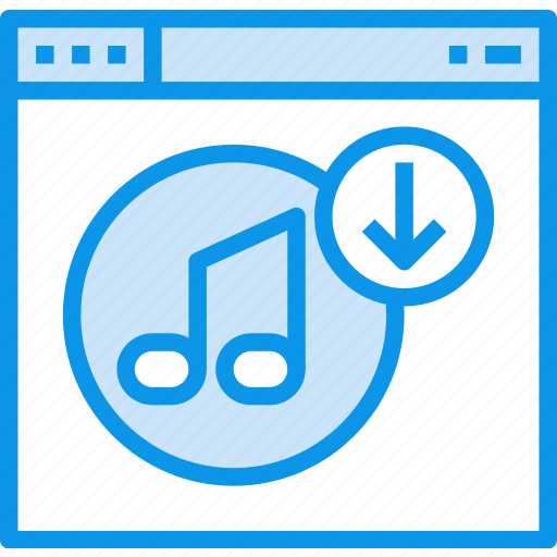 Browser, download, interface, music, page, web, website icon - Download on Iconfinder