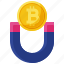 bitcoin, blockchain, finance, coin, crypto, magnet, magnetic 