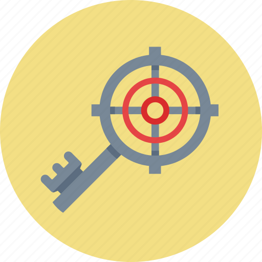 Key, keyword targeting, target icon - Download on Iconfinder