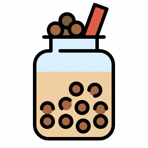 Beverage, bubble, cup, drink, tapioca, tapioca balls, tea icon - Download on Iconfinder