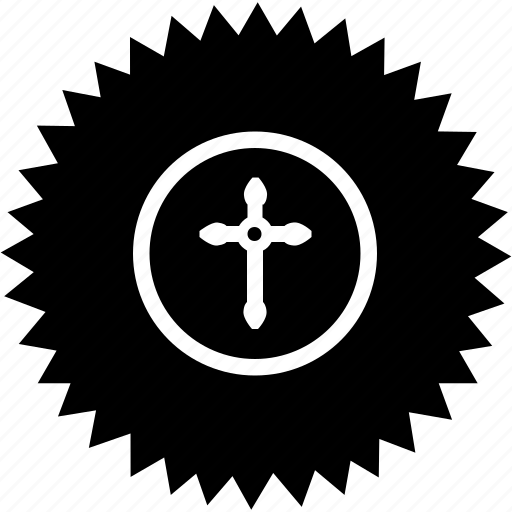 Christian, cross, religion, round, sign icon - Download on Iconfinder
