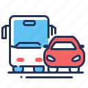 bus, car, transportation, vehicle