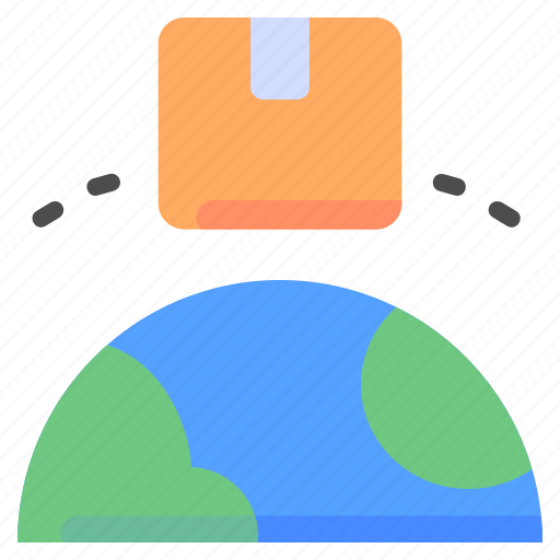 Box, delivery, destination, global, location, shipping, world icon - Download on Iconfinder