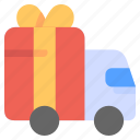 car, delivery, gift, transport