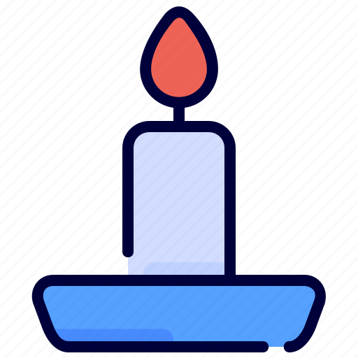 Candle, decoration, fire, holidays, light, winter icon - Download on Iconfinder