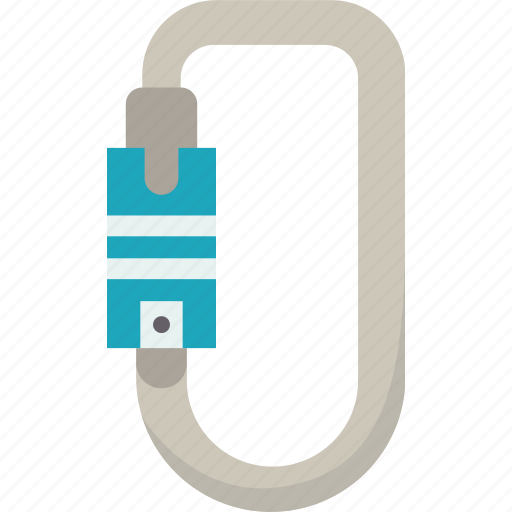 Carabiner, hook, clip, gear, hiking icon - Download on Iconfinder