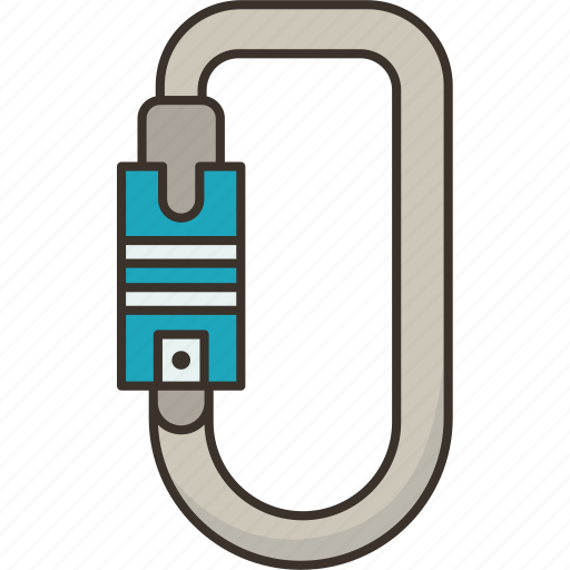 Carabiner, hook, clip, gear, hiking icon - Download on Iconfinder