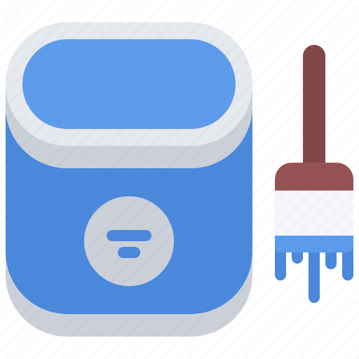 Brush, builder, building, construction, paint, repair icon - Download on Iconfinder