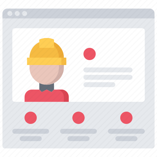 Builder, building, construction, helmet, repair, site, website icon - Download on Iconfinder
