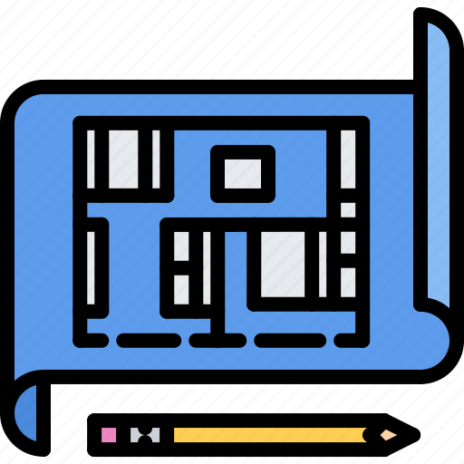 Apartment, builder, building, construction, drawing, pencil, repair icon - Download on Iconfinder