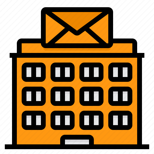 Post, office, building, postal, mail icon - Download on Iconfinder