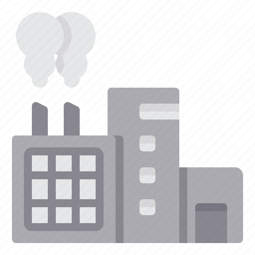Factory, building, industry, pollution, industrial icon - Download on Iconfinder