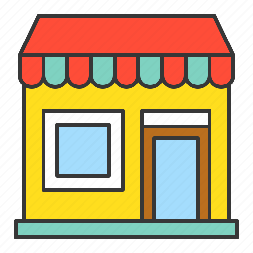 Architecture, building, city, market, store, town, shop icon - Download on Iconfinder