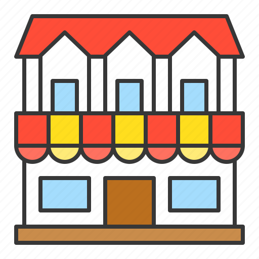 Architecture, building, city, town, market, store icon - Download on Iconfinder