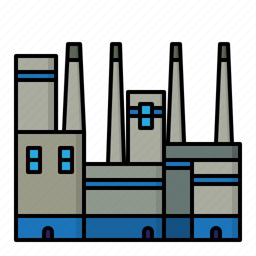 Factory, industry, production, industrial, building, manufacturing, manu icon - Download on Iconfinder