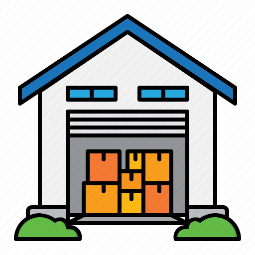 Warehouse, goods, storage, box, shipping, supply icon - Download on Iconfinder
