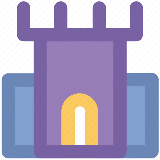 Building, castle, citadel, fortress, historical building, tower icon - Download on Iconfinder