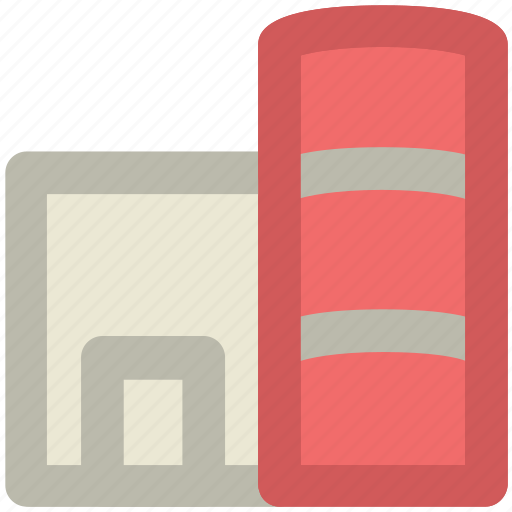 Bank building, building, business center, financial center, round shape icon - Download on Iconfinder