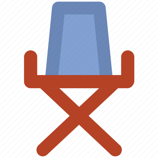Director chair, folding chair, furniture, outdoor furniture, studio chair icon - Download on Iconfinder
