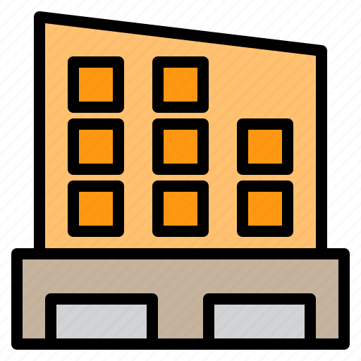 Bank, building, factory, hospital, office, restaurant, school icon - Download on Iconfinder