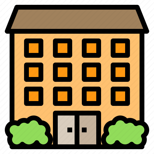 Bank, building, factory, hospital, office, restaurant, school icon - Download on Iconfinder