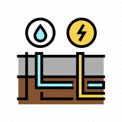 Building, drainage, electricity, construction, columns, casting icon - Download on Iconfinder