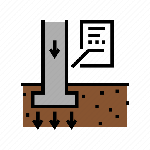 Load, column, excavation, footing, reinforcement, columns icon - Download on Iconfinder